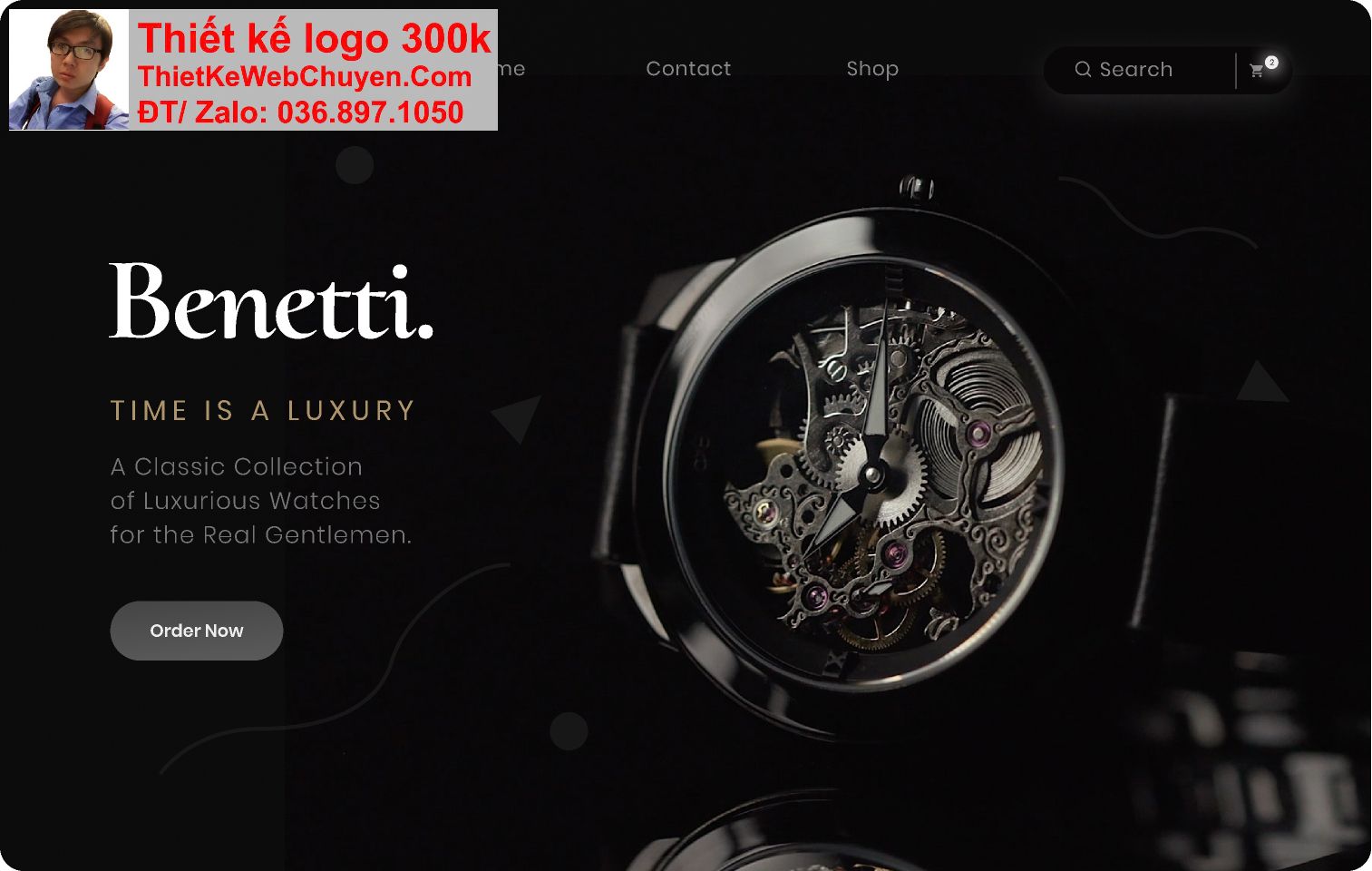Thiết kế web shop đồng hồ chuyên nghiệp Thiết kế web shop đồng hồ chuyên nghiệp