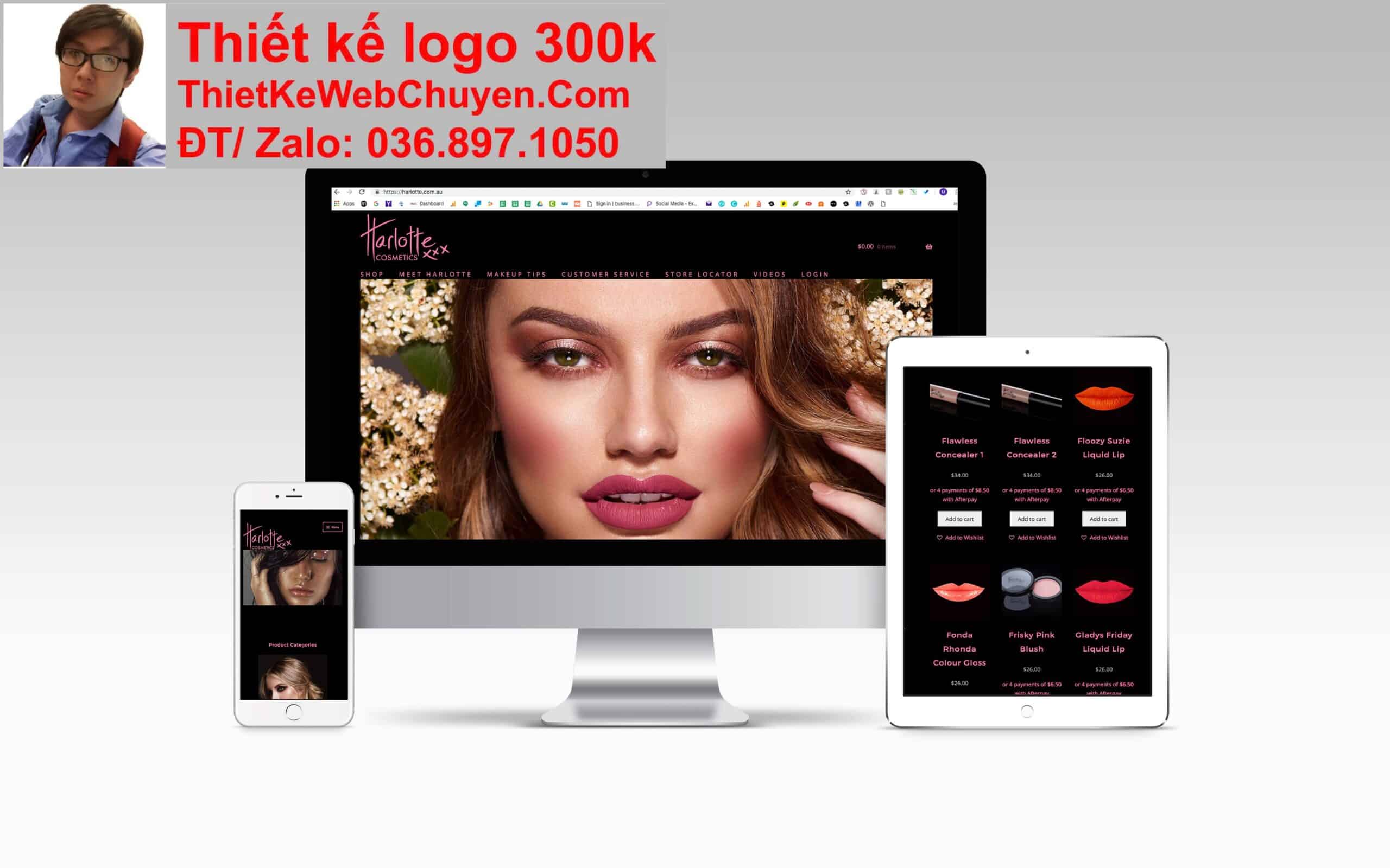 Thiết kế web shop son môi chuyên nghiệp Thiết kế web shop son môi chuyên nghiệp