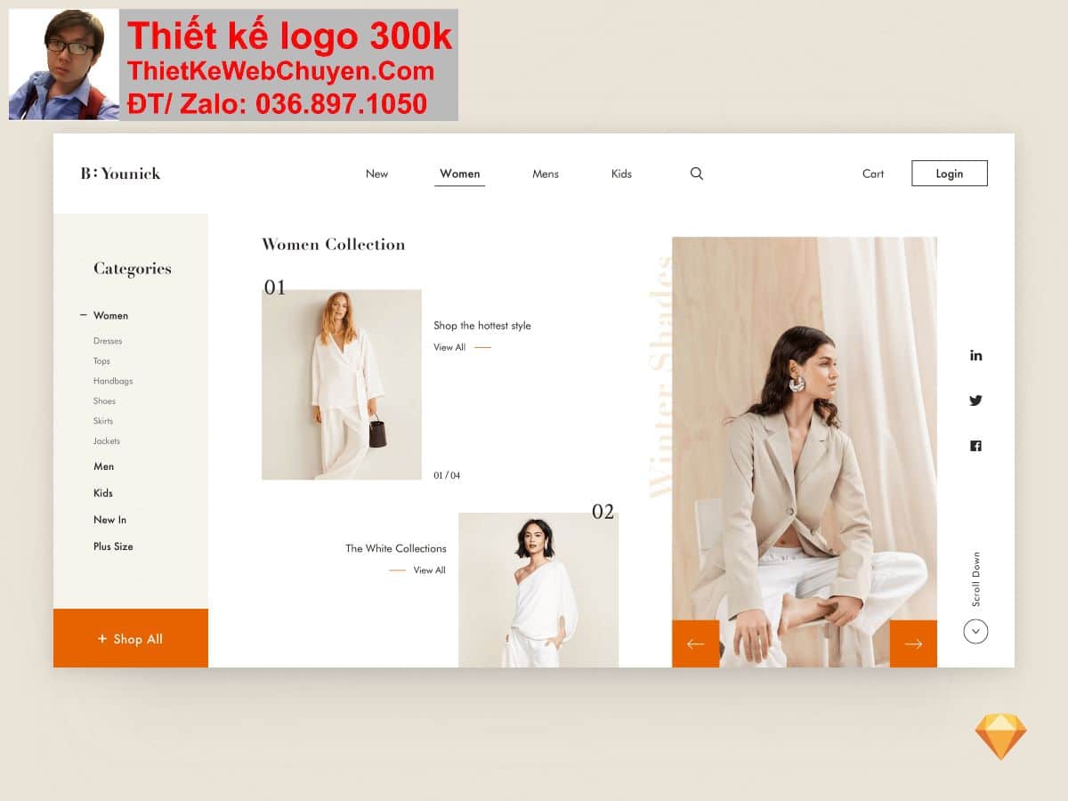 Thiết kế web shop thời trang chuyên nghiệp Thiết kế web shop thời trang chuyên nghiệp