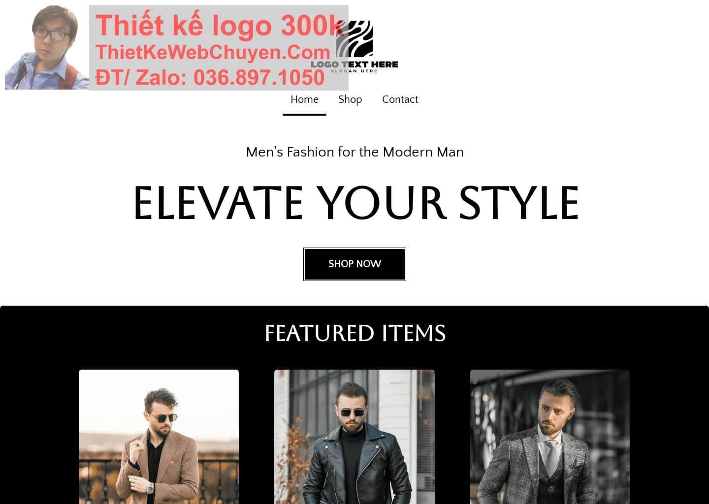 Thiết kế web shop thời trang nam chuyên nghiệp Thiết kế web shop thời trang nam chuyên nghiệp