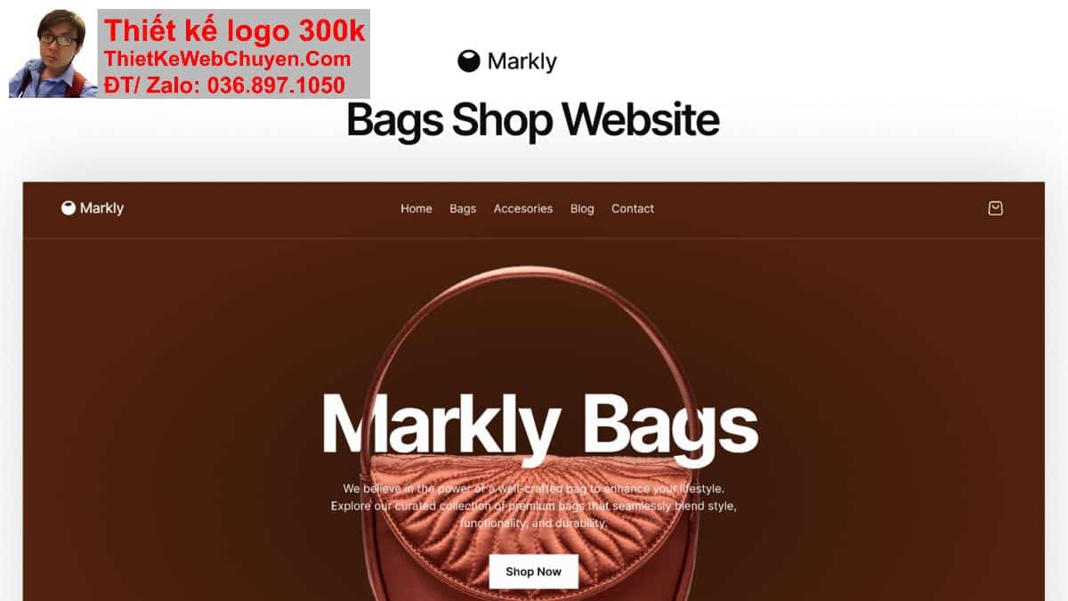 Thiết kế web shop túi xách chuyên nghiệp Thiết kế web shop túi xách chuyên nghiệp