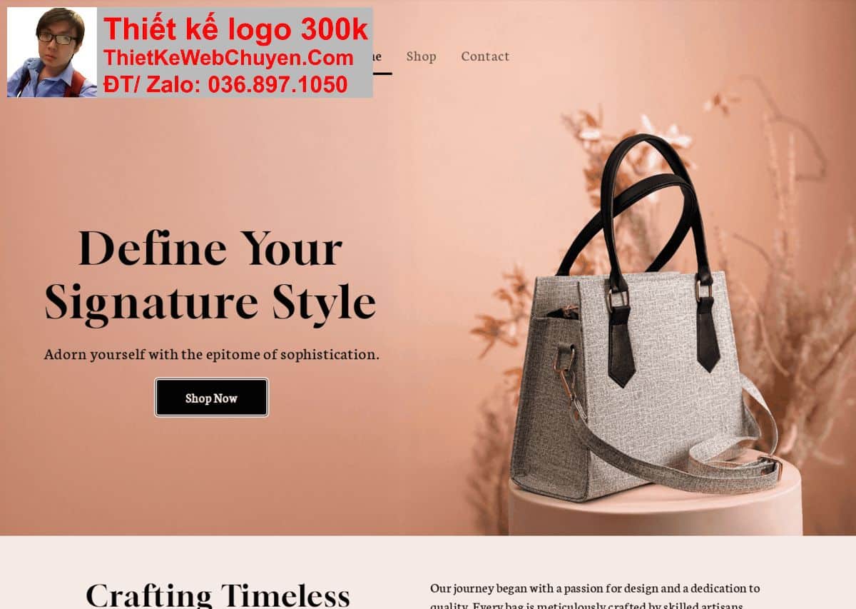Thiết kế web shop túi xách chuyên nghiệp Thiết kế web shop túi xách chuyên nghiệp