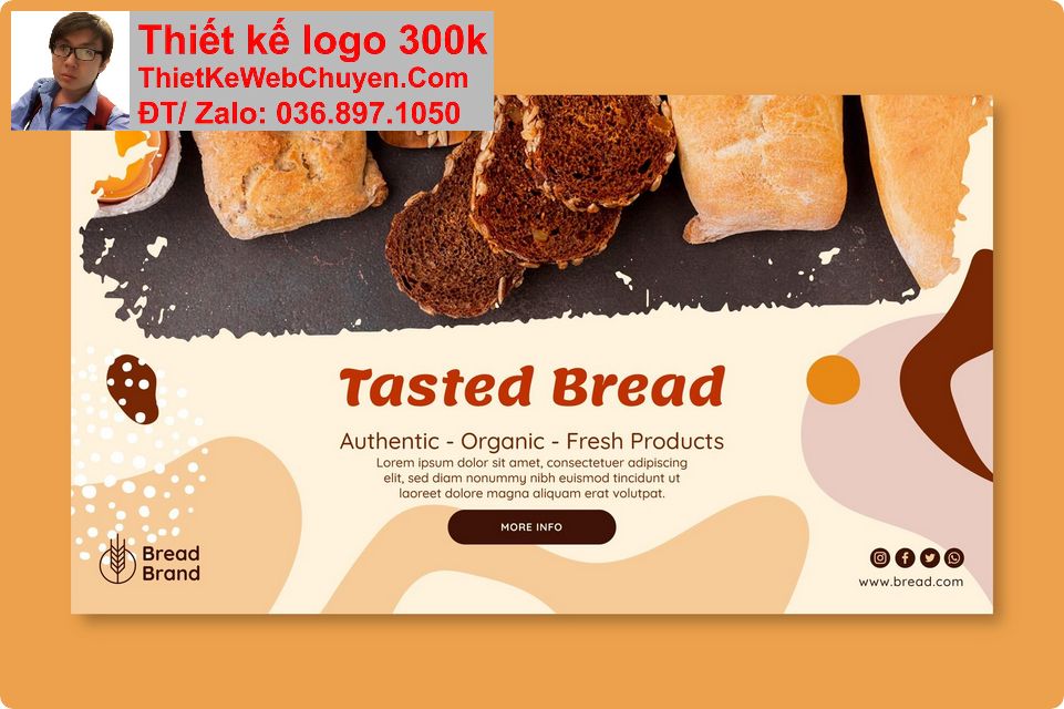 Thiết kế web tiệm bán bánh mì chuyên nghiệp Thiết kế web tiệm bán bánh mì chuyên nghiệp