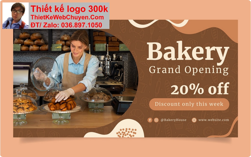 Thiết kế web tiệm bánh kem chuyên nghiệp Thiết kế web tiệm bánh kem chuyên nghiệp