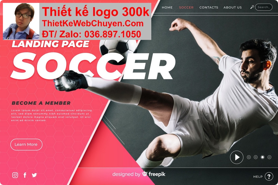 Thiết kế web tin tức bóng đá chuyên nghiệp