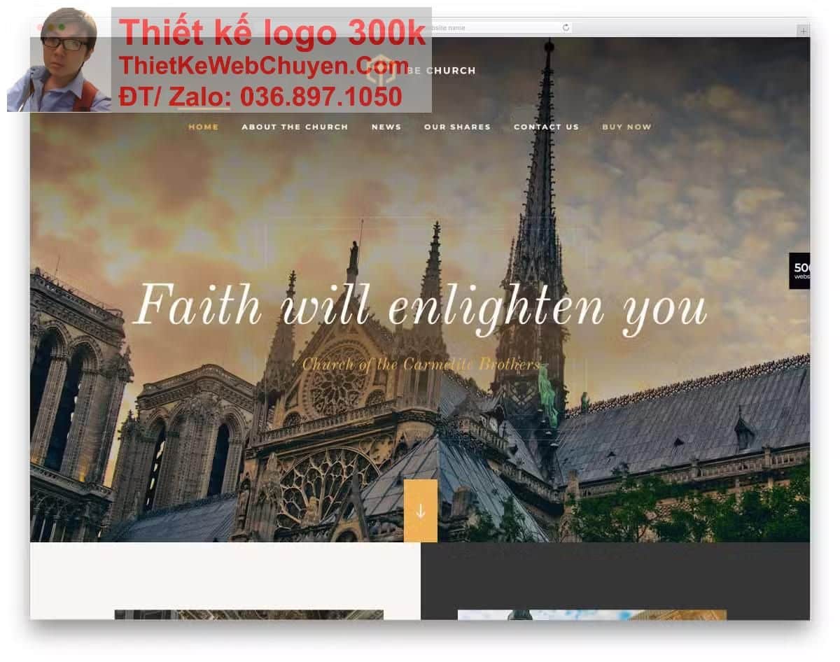 Thiết kế web tôn giáo chuyên nghiệp Thiết kế web tôn giáo chuyên nghiệp