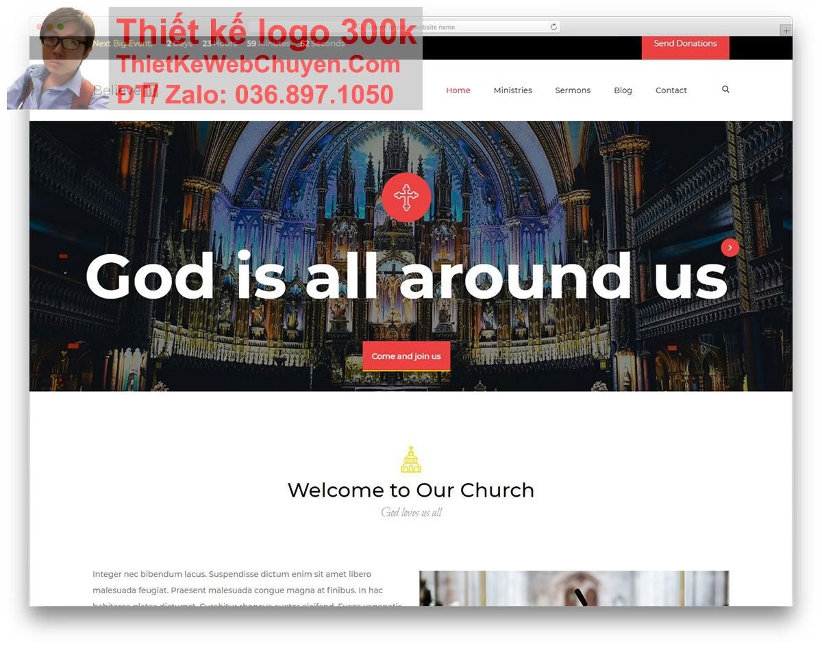 Thiết kế web tôn giáo chuyên nghiệp Thiết kế web tôn giáo chuyên nghiệp