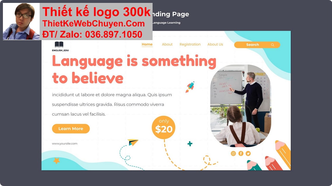 Thiết kế web trung tâm tiếng Đức chuyên nghiệp Thiết kế web trung tâm tiếng Đức chuyên nghiệp