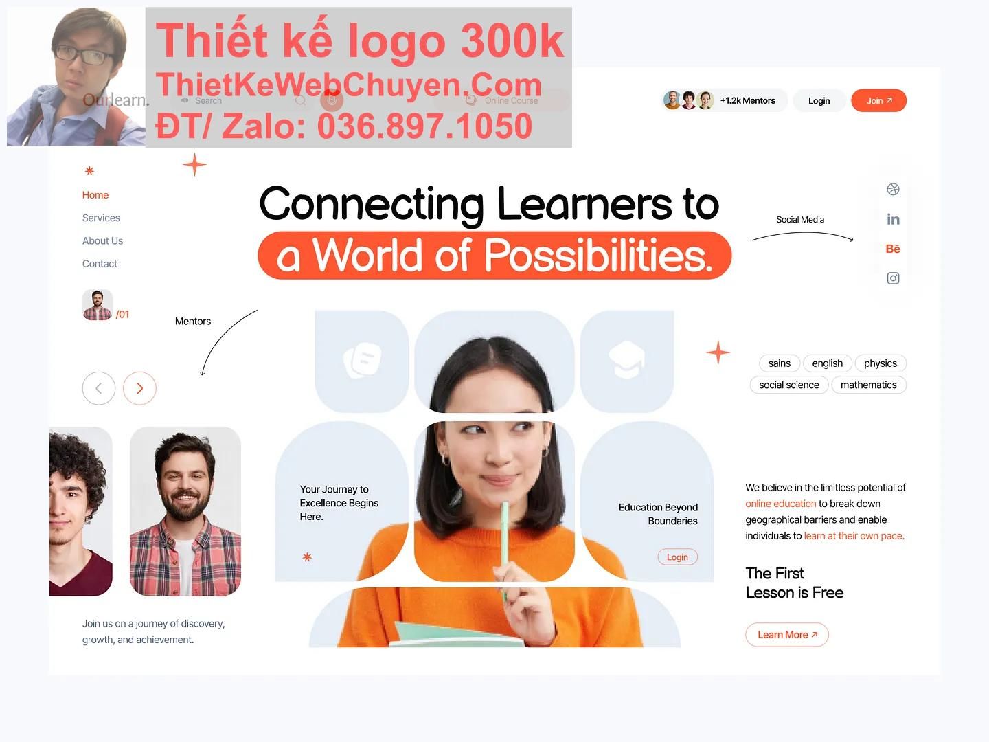 Thiết kế web trung tâm tiếng anh chuyên nghiệp Thiết kế web trung tâm tiếng anh chuyên nghiệp