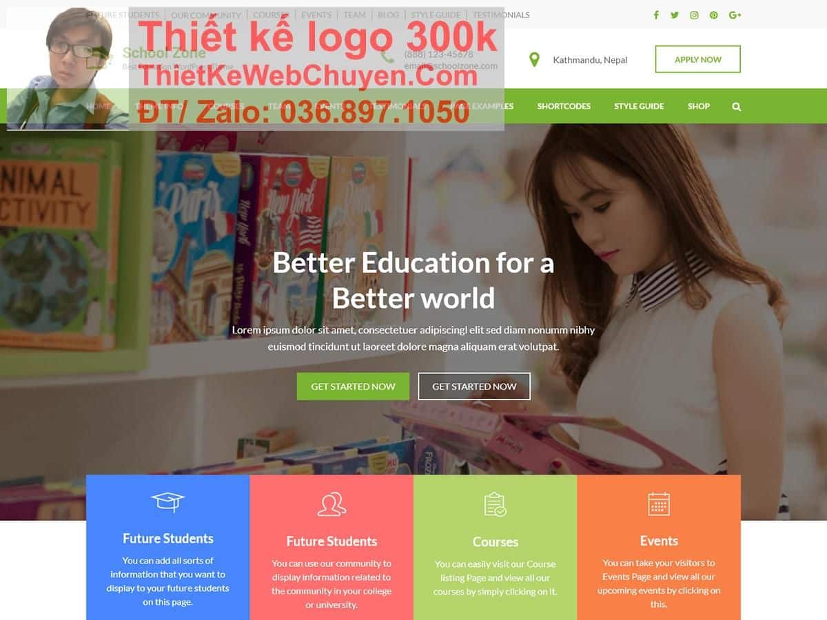 Thiết kế web trường học chuyên nghiệp Thiết kế web trường học chuyên nghiệp
