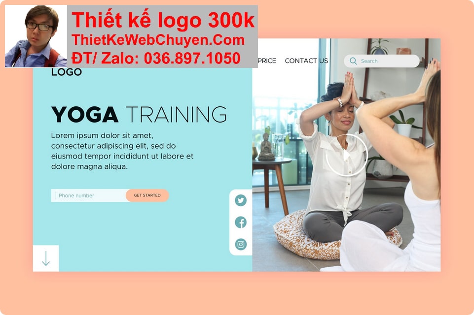 Thiết kế web yoga aerobic chuyên nghiệp Thiết kế web yoga aerobic chuyên nghiệp