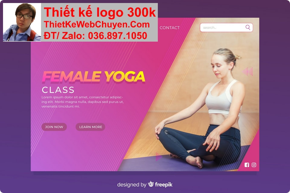 Thiết kế web yoga aerobic chuyên nghiệp Thiết kế web yoga aerobic chuyên nghiệp