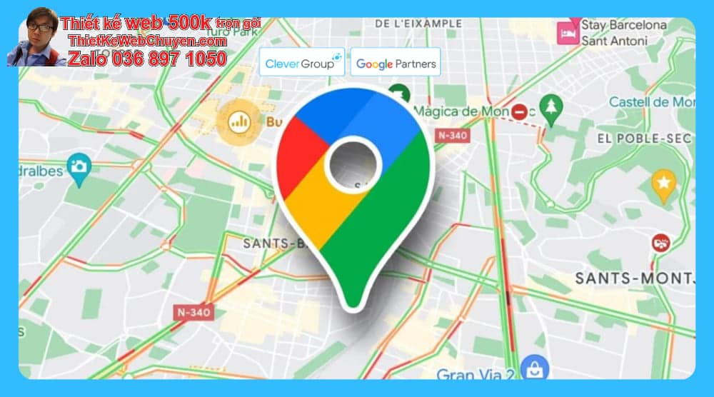 Tạo bản đồ Google Map bán phụ kiện thời trang