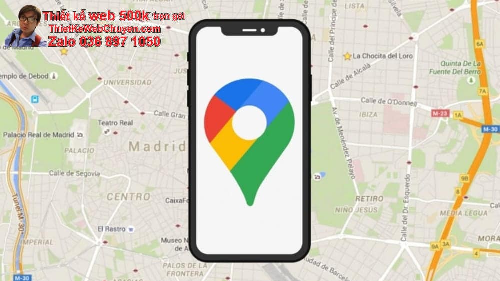 Tạo bản đồ Google Map cửa hàng bán đồ ăn uống