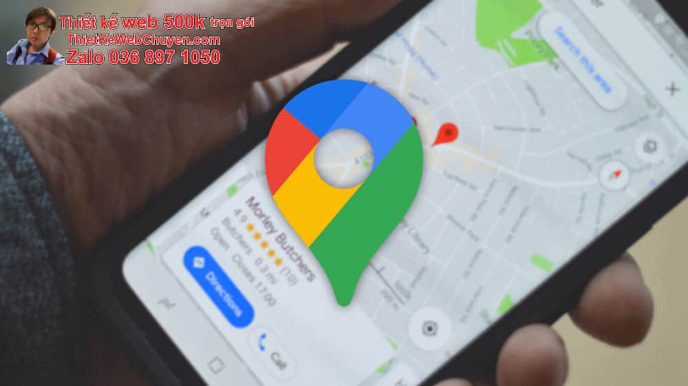 Tạo bản đồ Google Map cửa hàng bán bánh