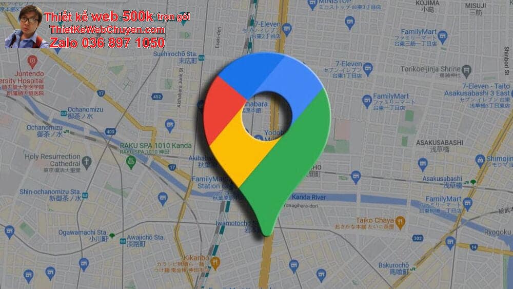 Tạo bản đồ Google Map cửa hàng bán tinh bột nghệ