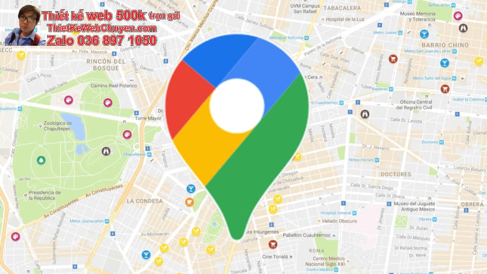 tạo bản đồ Google Map cửa hàng bán nông sản