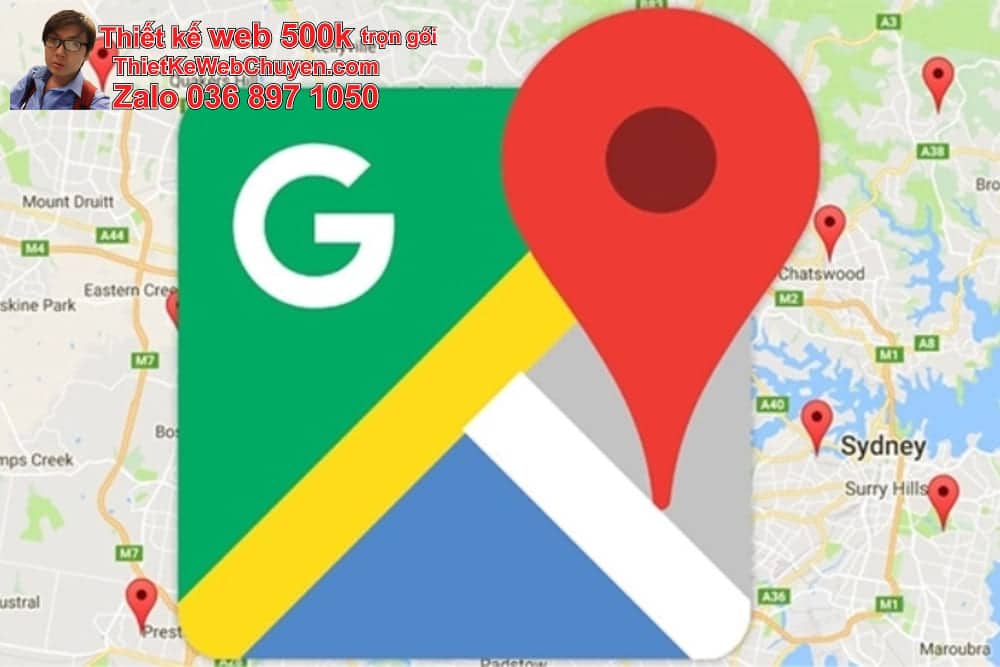 Tạo bản đồ Google Map cửa hàng bán sữa hạt
