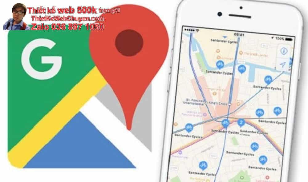 Tạo bản đồ Google Map cửa hàng bán trà xanh thảo dược