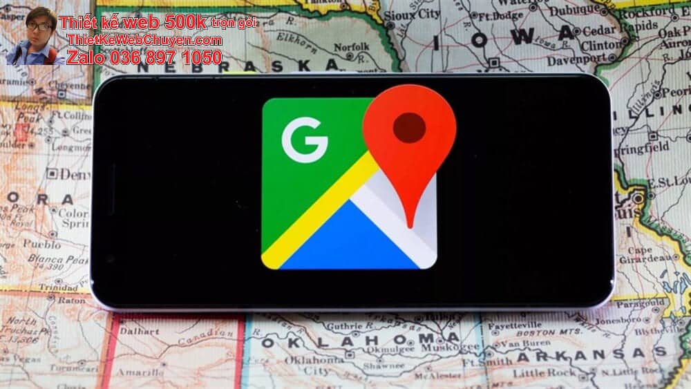 tạo bản đồ Google Map cửa hàng bán vali