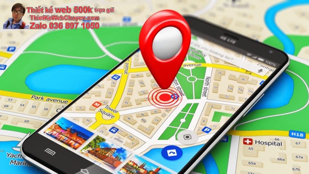 Tạo bản đồ Google Map công ty thi công cảnh quan