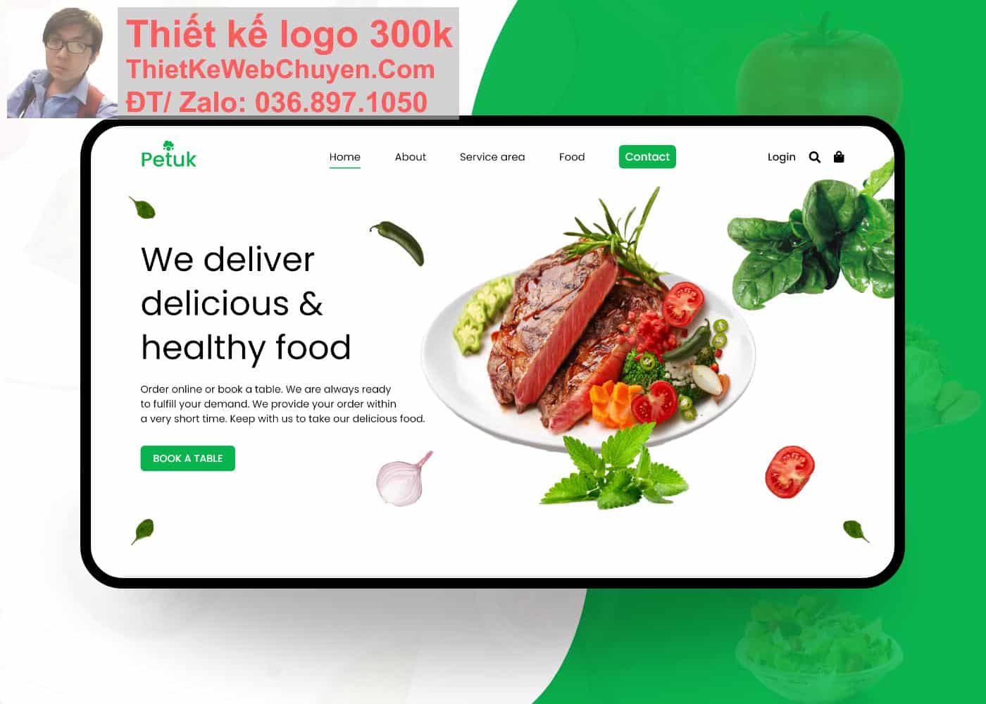 Thiết kế web bán đồ ăn và đồ uống healthy chuyên nghiệp Thiết kế web bán đồ ăn và đồ uống healthy chuyên nghiệp