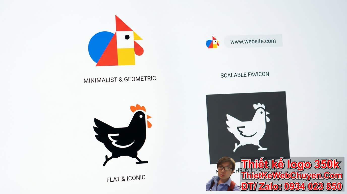 Các Phong Cách Thiết Kế Logo Con Gà Nào Phù Hợp Cho Thiết Kế Web?