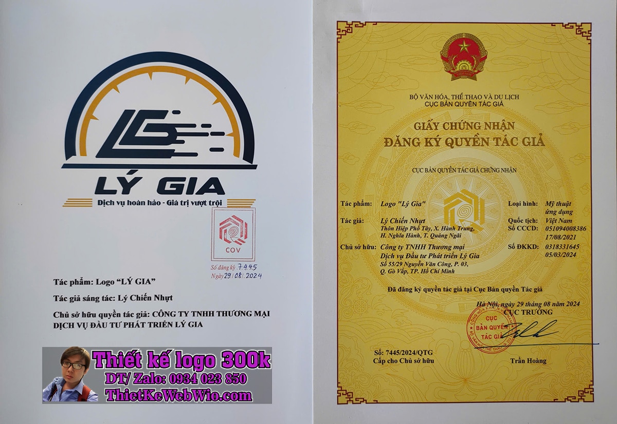 Giấy chứng nhận bản quyền tác giả logo