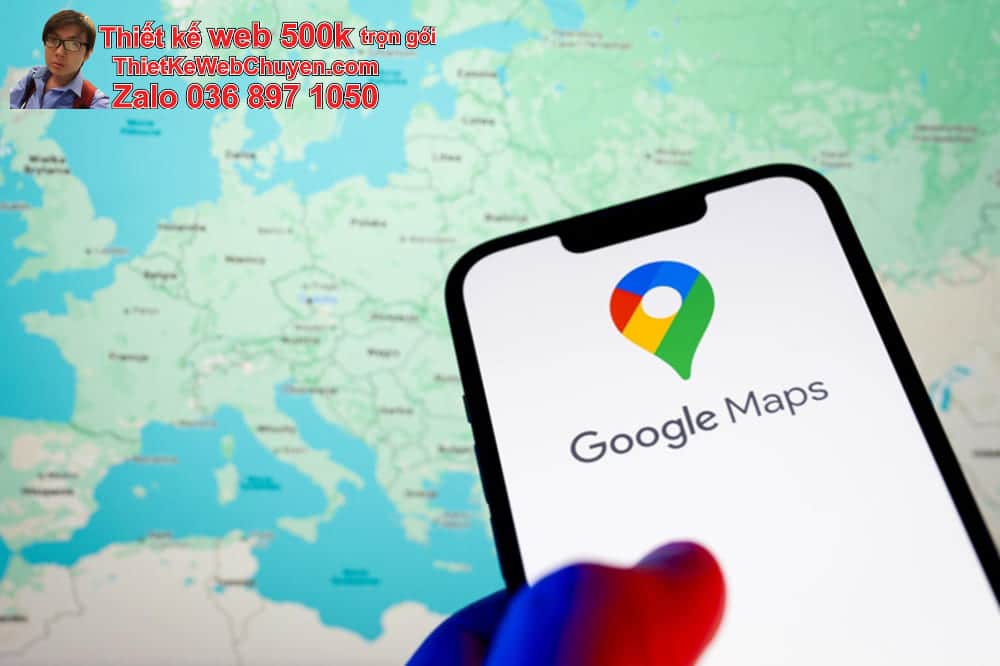 tạo bản đồ Google Map cửa hàng bán phụ kiện