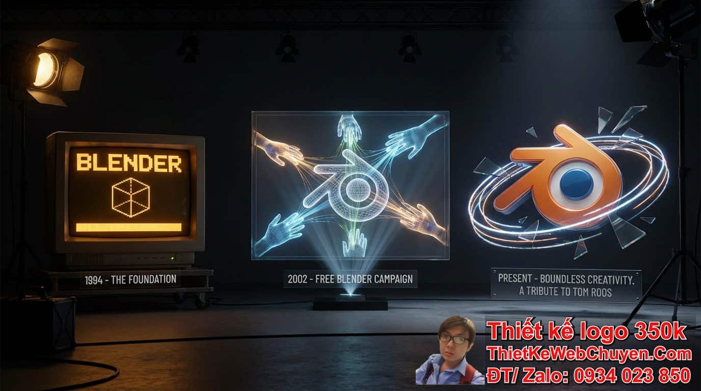 Lịch sử và sự phát triển của blender logo như thế nào?