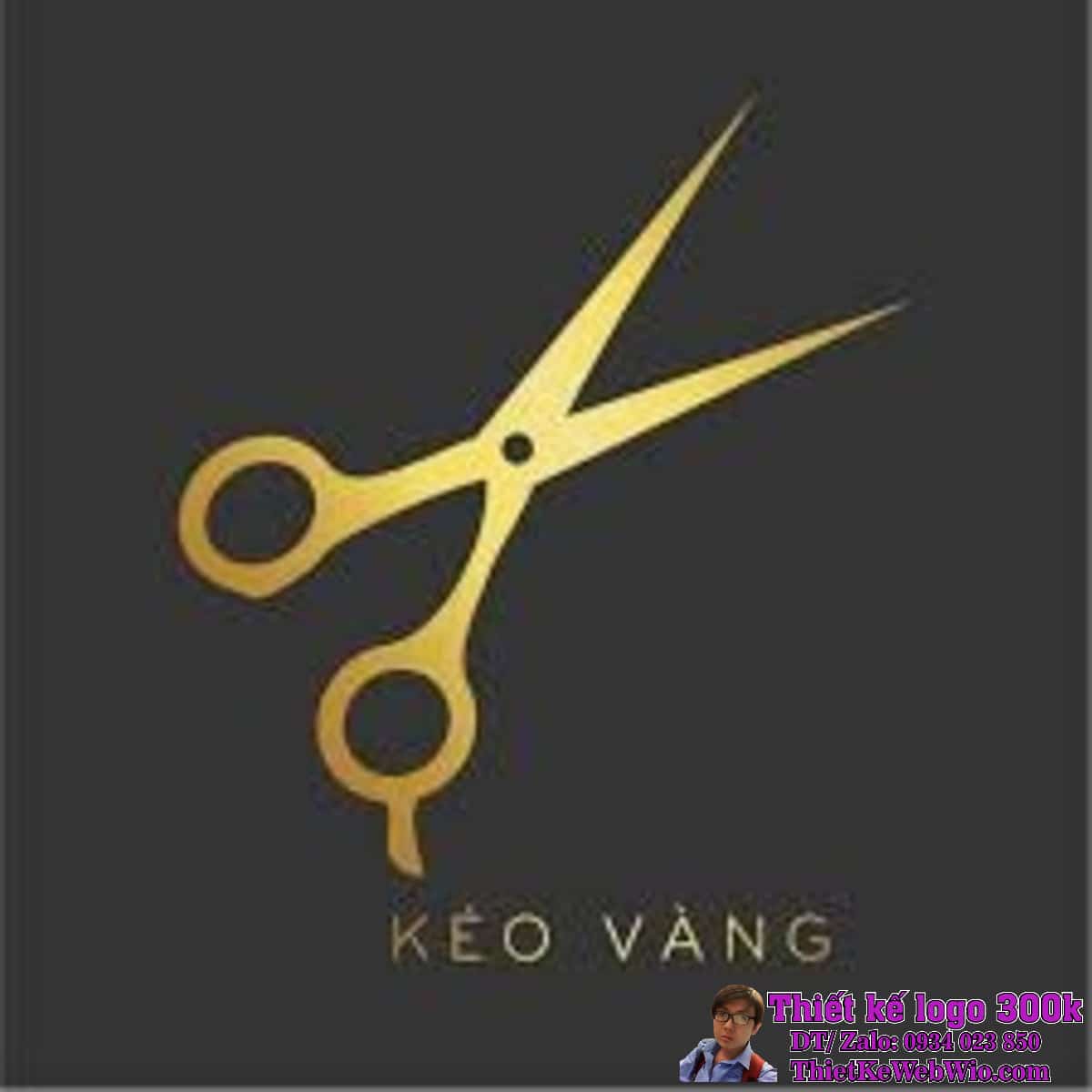 logo cây kéo vàng logo cây kéo vàng