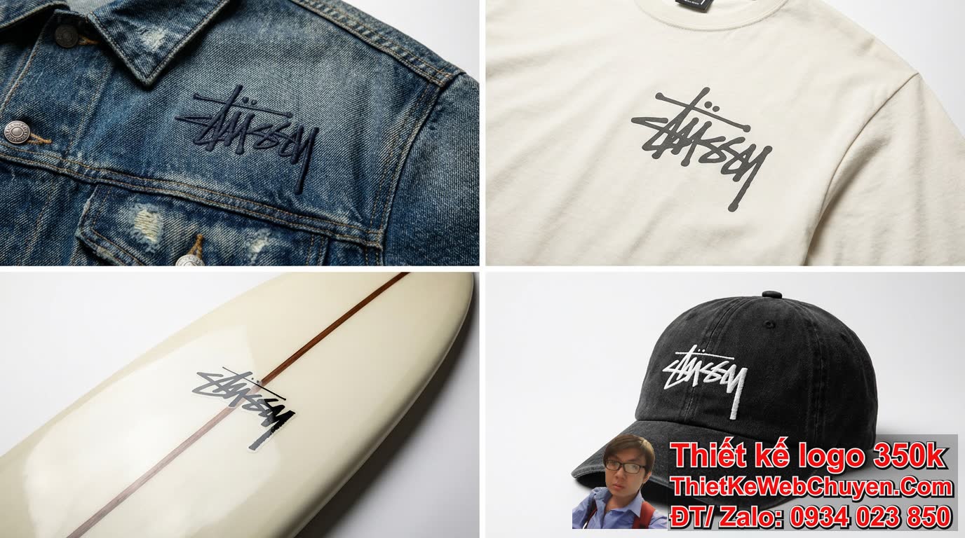 Những yếu tố thiết kế nào làm nên sự độc đáo của Stussy logo?