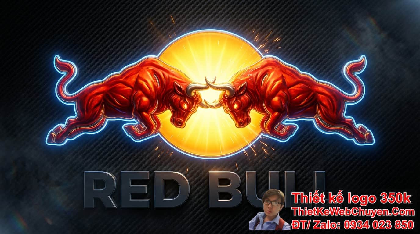 Phân tích sâu sắc về các yếu tố thiết kế của logo redbull