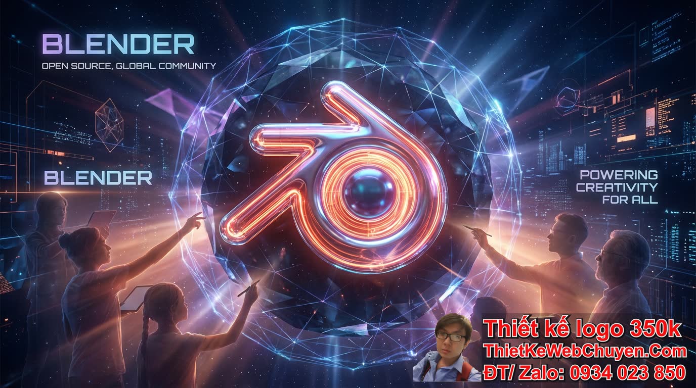 Tại sao blender logo quan trọng trong thiết kế 3D?