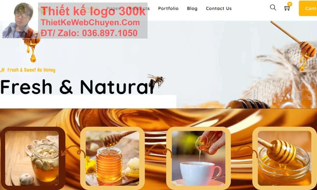 Thiết kế web bán Mật ong tinh bột nghệ chuyên nghiệp Thiết kế web bán Mật ong tinh bột nghệ chuyên nghiệp