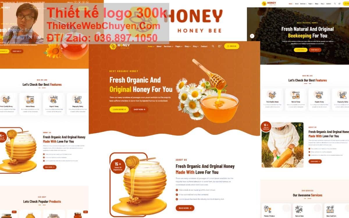 Thiết kế web bán Mật ong tinh bột nghệ chuyên nghiệp Thiết kế web bán Mật ong tinh bột nghệ chuyên nghiệp