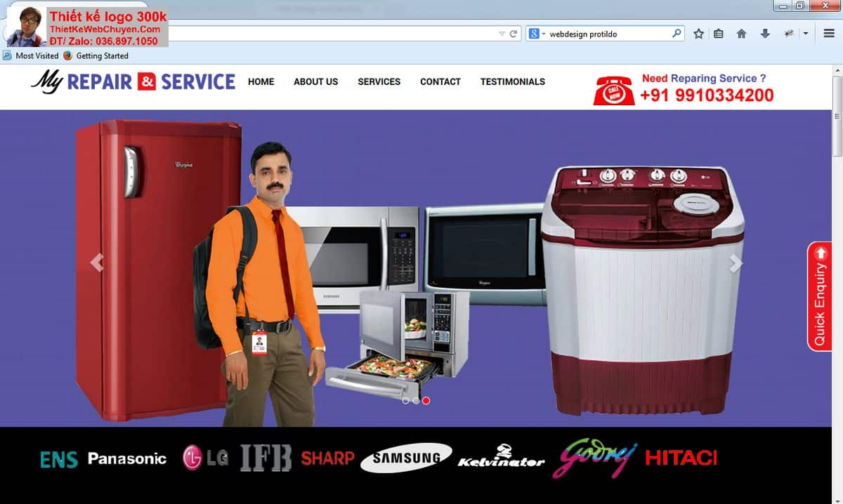 Thiết kế web bán thiết bị đồ gia dụng chuyên nghiệp Thiết kế web bán thiết bị đồ gia dụng chuyên nghiệp