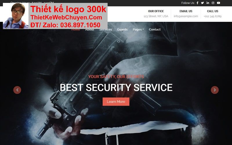 Thiết kế web công ty bảo vệ chuyên nghiệp Thiết kế web công ty bảo vệ chuyên nghiệp