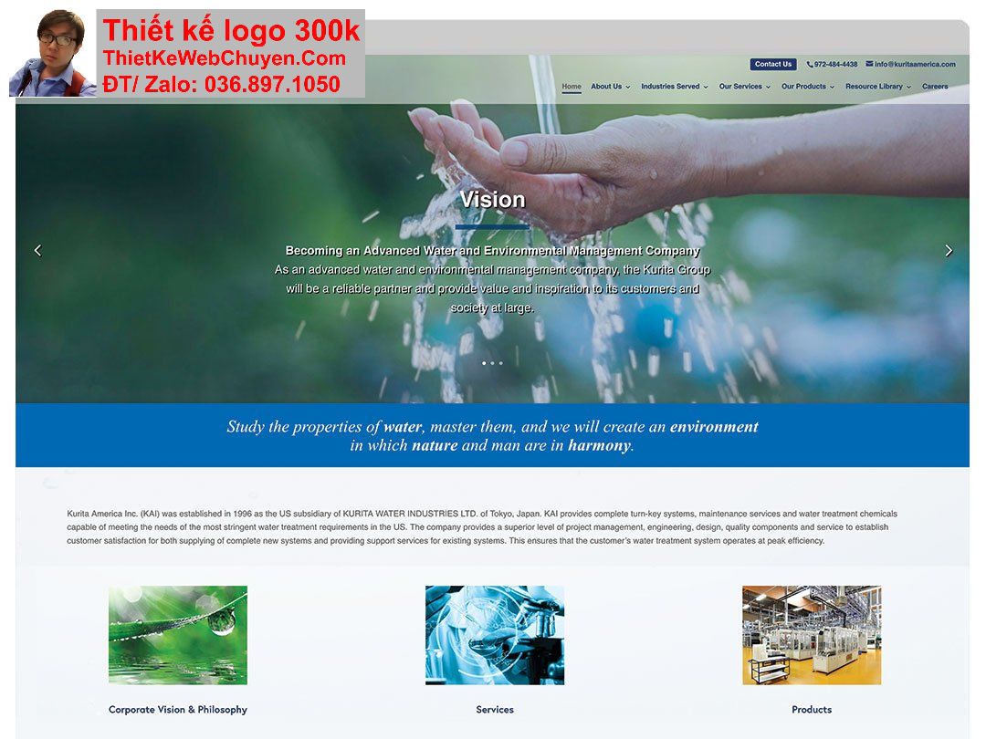 Thiết kế web công ty môi trường chuyên nghiệp Thiết kế web công ty môi trường chuyên nghiệp