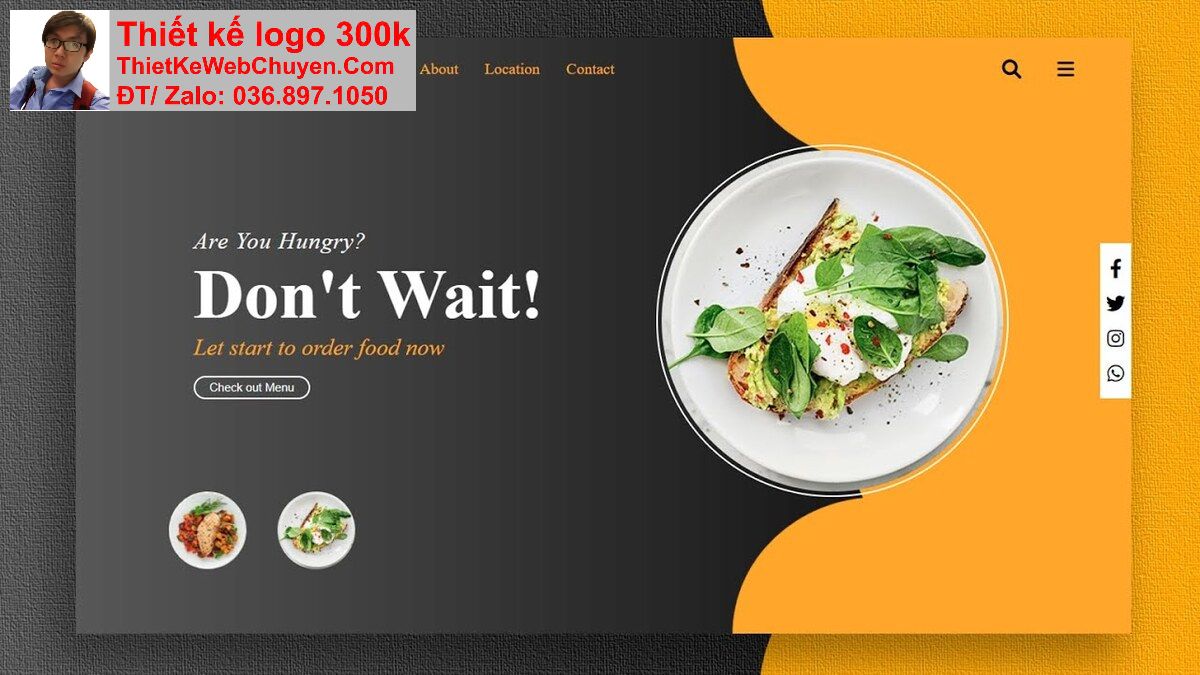 Thiết kế web nhà hàng chuyên nghiệp Thiết kế web nhà hàng chuyên nghiệp