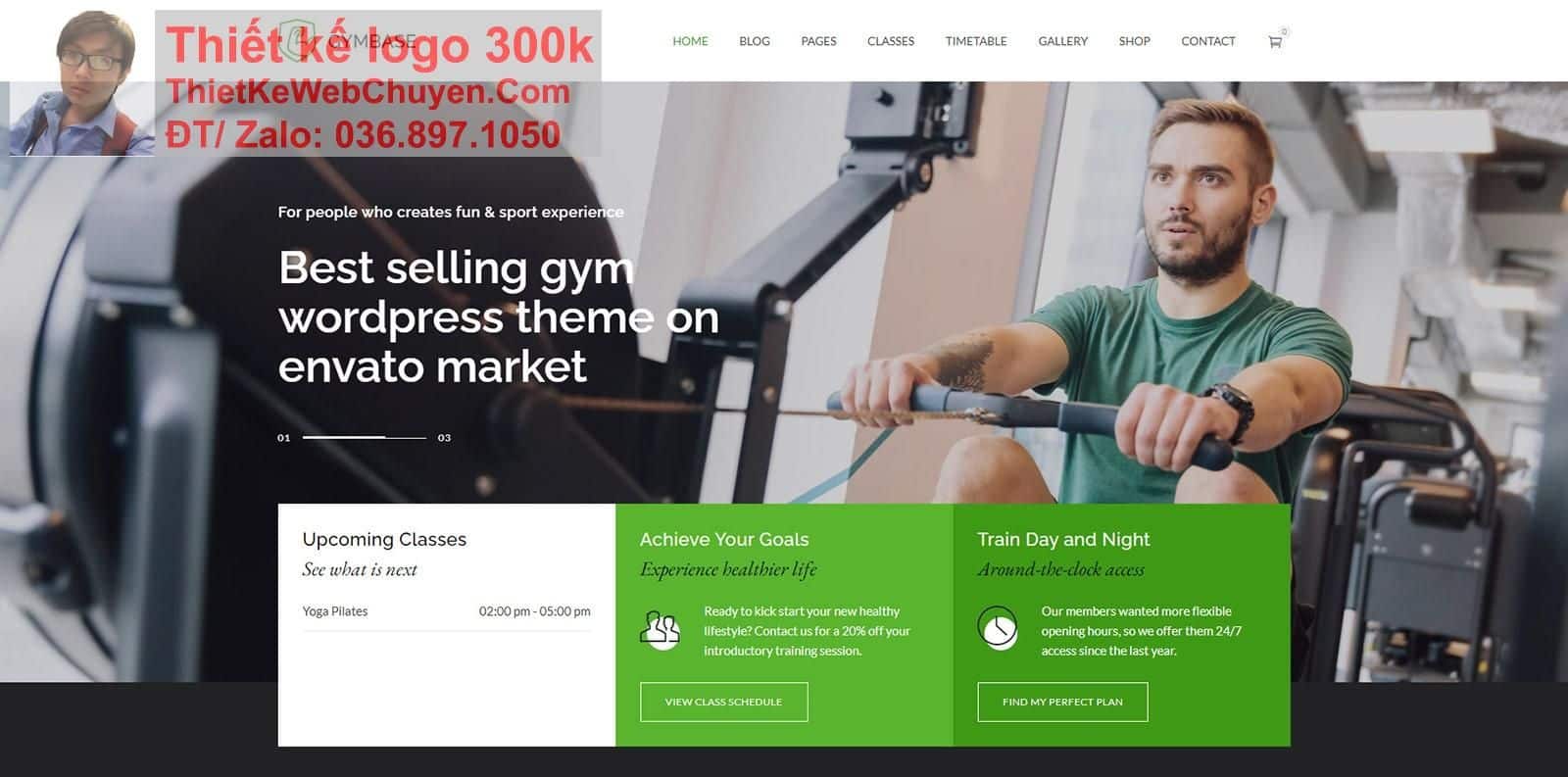 Thiết kế web phòng tập gym chuyên nghiệp Thiết kế web phòng tập gym chuyên nghiệp