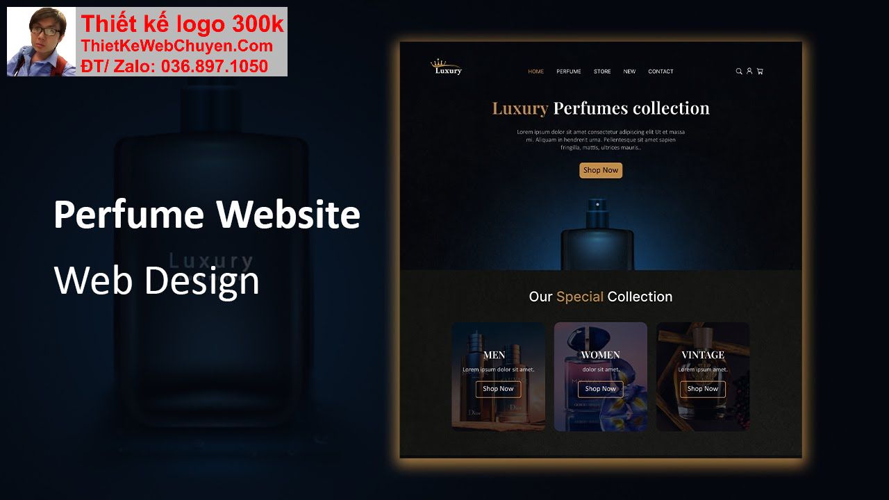 Thiết kế web shop bán nước hoa chuyên nghiệp Thiết kế web shop bán nước hoa chuyên nghiệp