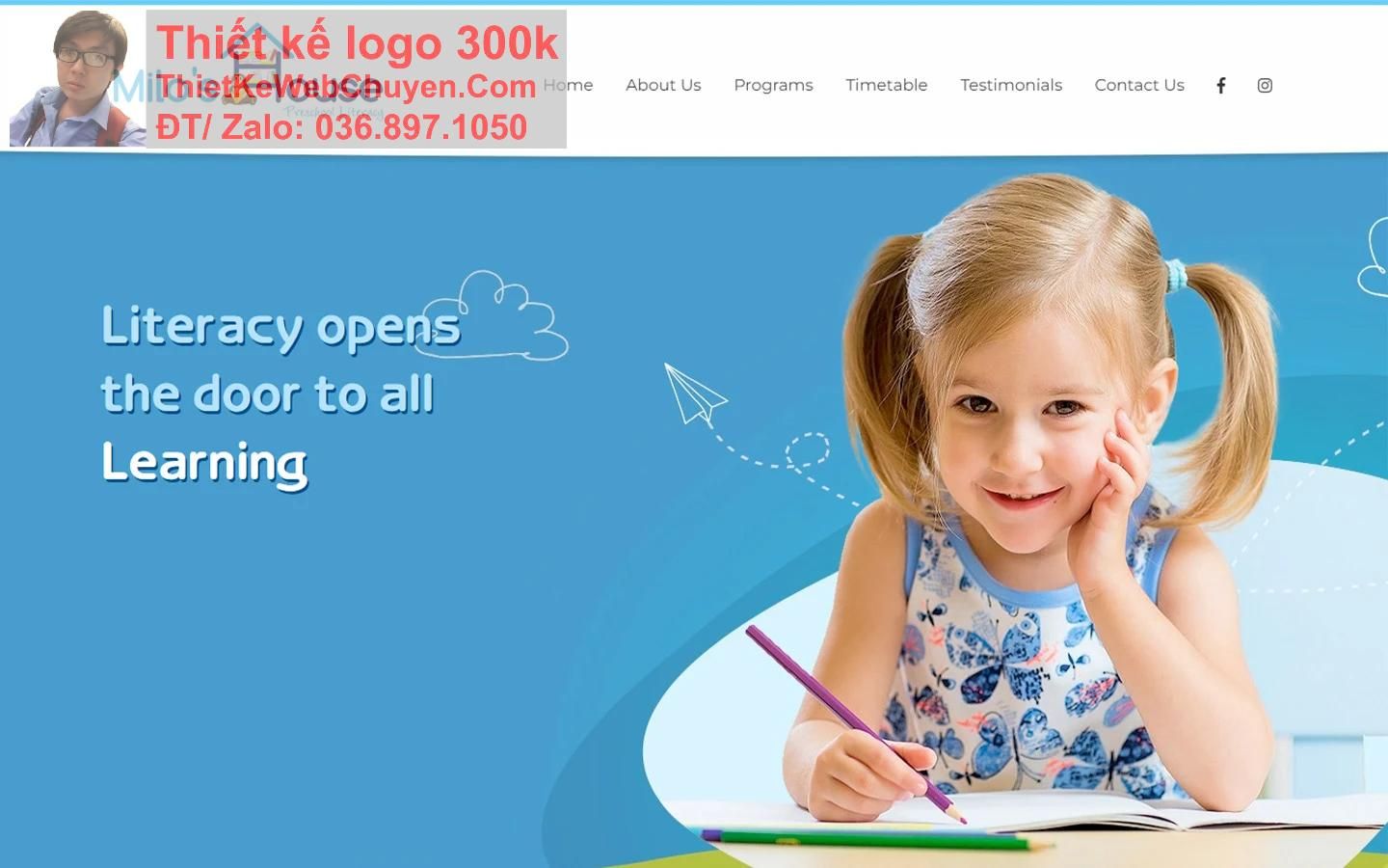 Thiết kế web trường mầm non chuyên nghiệp Thiết kế web trường mầm non chuyên nghiệp
