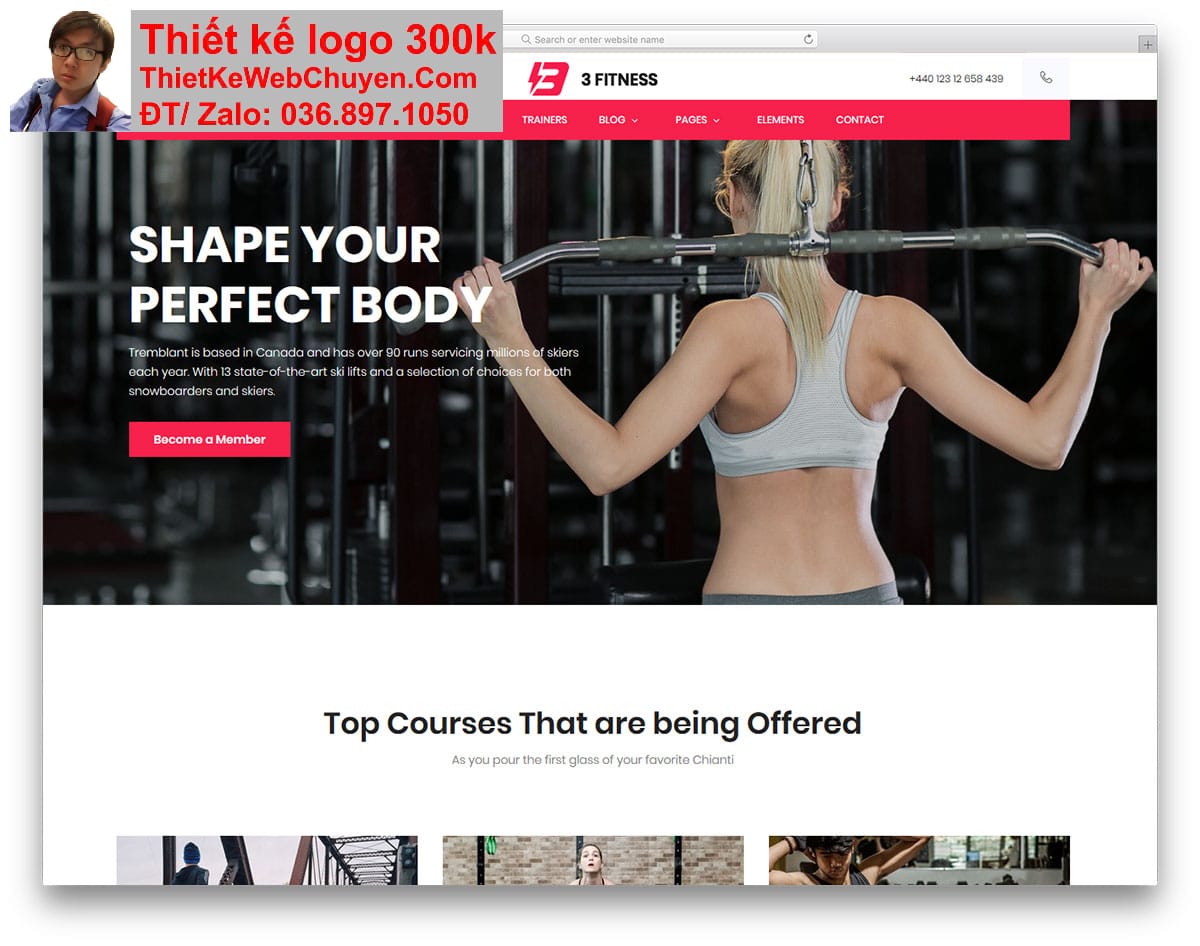 Thiết kế web yoga aerobic chuyên nghiệp Thiết kế web yoga aerobic chuyên nghiệp