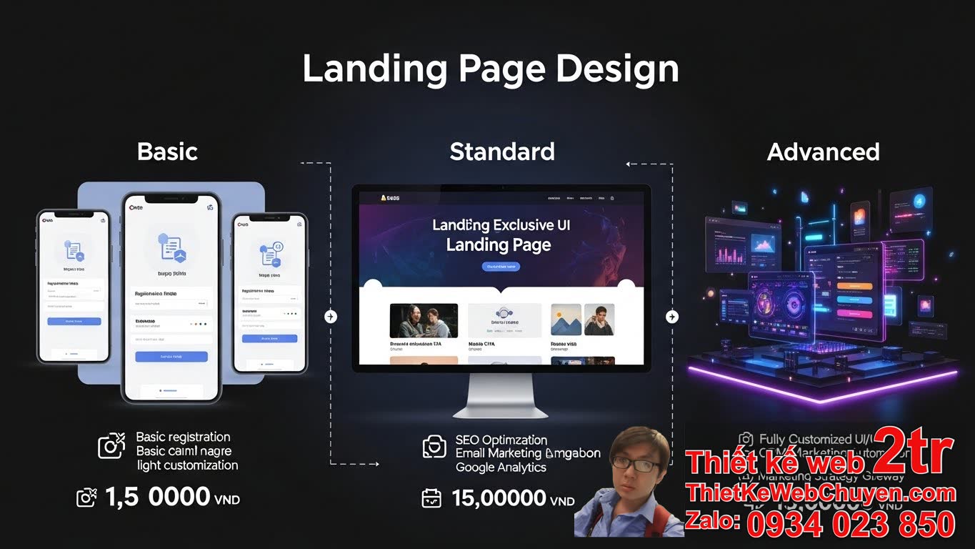 1. Báo Giá Thiết Kế Landing Page Cơ Bản Đến Nâng Cao: Chi Phí Trung Bình Là Bao
Nhiêu?