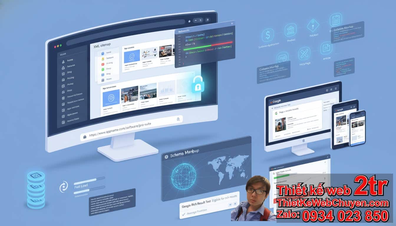 1. Cách đưa trang web bán phần mềm app lên Google qua Tối ưu hóa kỹ thuật
(Technical SEO)