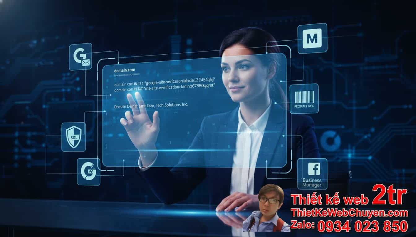 1. Cách Xác Minh Domain Bằng DNS TXT Record: Tại Sao Cần Thực Hiện? 1. Cách Xác Minh Domain Bằng DNS TXT Record: Tại Sao Cần Thực Hiện?