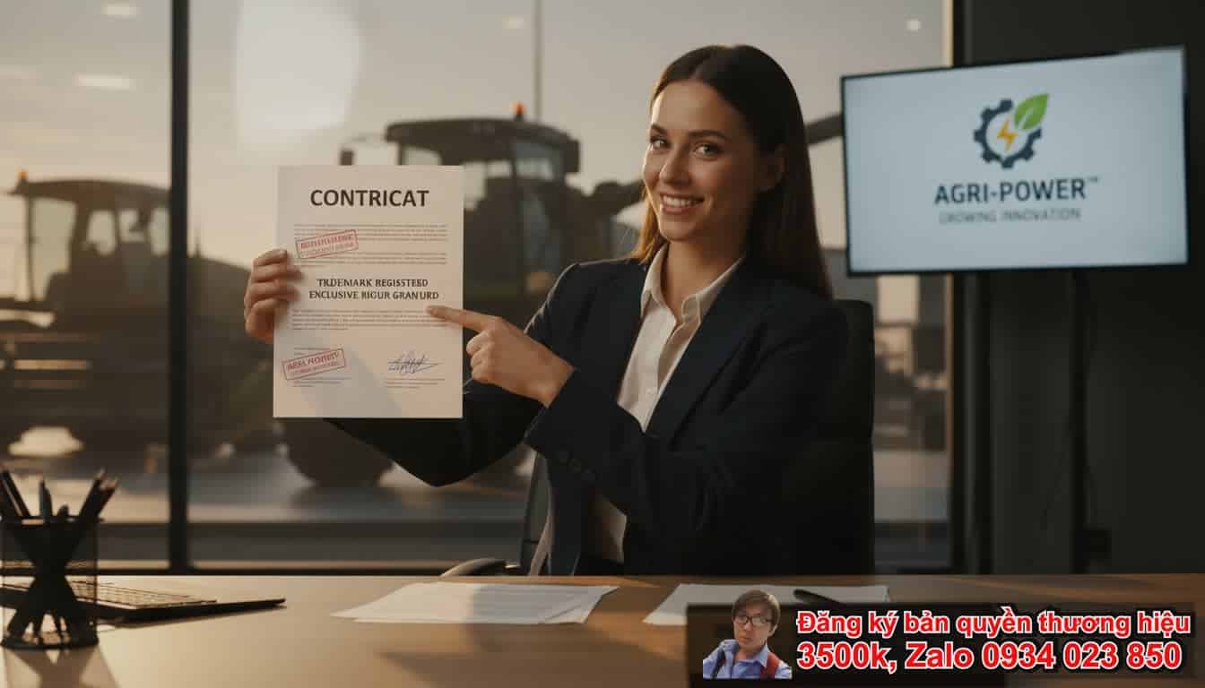 1. Dịch vụ đăng ký bản quyền thương hiệu Bán máy móc nông nghiệp là gì?