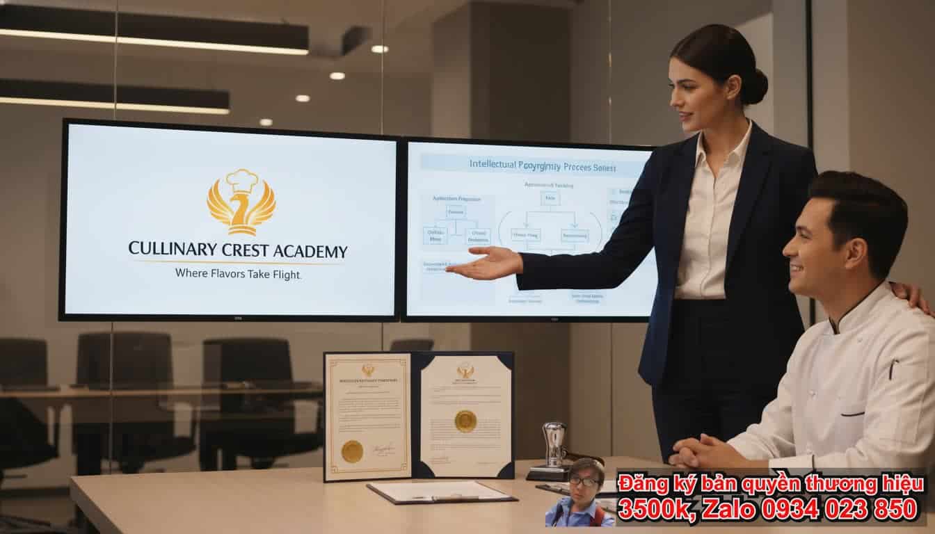 1. Dịch vụ đăng ký bản quyền thương hiệu Trung tâm dạy nấu ăn là gì?