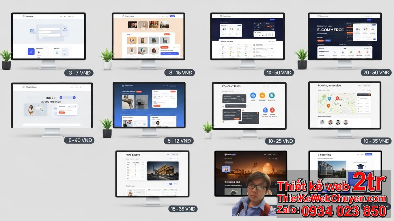 1. Làm web kiếm tiền bao nhiêu tiền với các loại website phổ biến hiện nay?